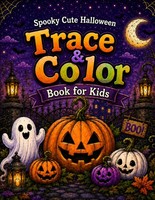Halloween Malbuch FüR Kinder 6-12 Jahre, 32 Ausmalbilder, Spooky Cute