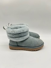 Stivali UGG Fluff Mini Quilted Classic da donna verde chiaro EUR 38
