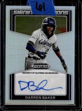 2022 Panini Prizm Draft Picks Darren Baker Signing Sessions Auto #SS-DB
