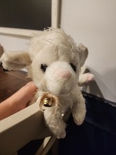 Applause Lamb Plush 1988 Heidi Fluffy Pink Bow Item 20365 Bell Vintage Sheep