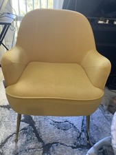 Yellow Arm Chair In Excellent Condition- Collection Only