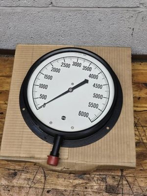 #ad Vintage NOS U.S. Gauge 8 1 2quot; Industrial Pressure Gauge 6000psi Steampunk $59.99