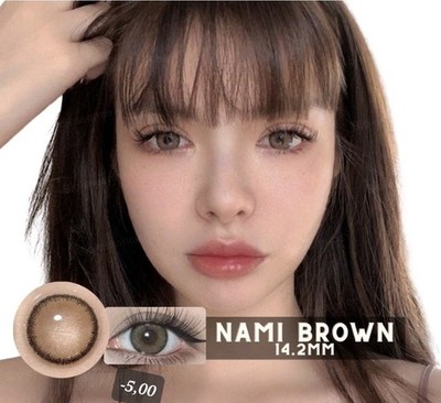 -5,00 Diop. Nami Brown   Braune Kontaktlinsen   Jahreslinsen   K44