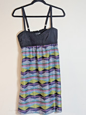 Rok Royal Y2K Indie Sleaze Mini Dress Size L Festival Tribal Babydoll Strappy