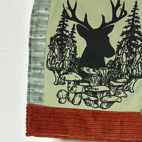 Upcycled Tote Bag Reusable Handmade Deer Hunting Handbag Shopping Bag OOAK - Picture 9 of 22