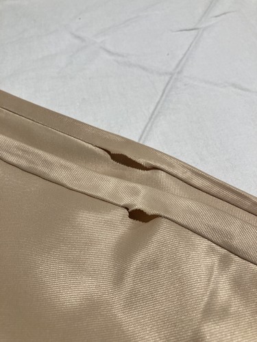 VTG 60s Vanity Fair Size 36 Tan Beige 100% Nylon Lace Trim Slip Nighty Lingerie - Picture 10 of 10