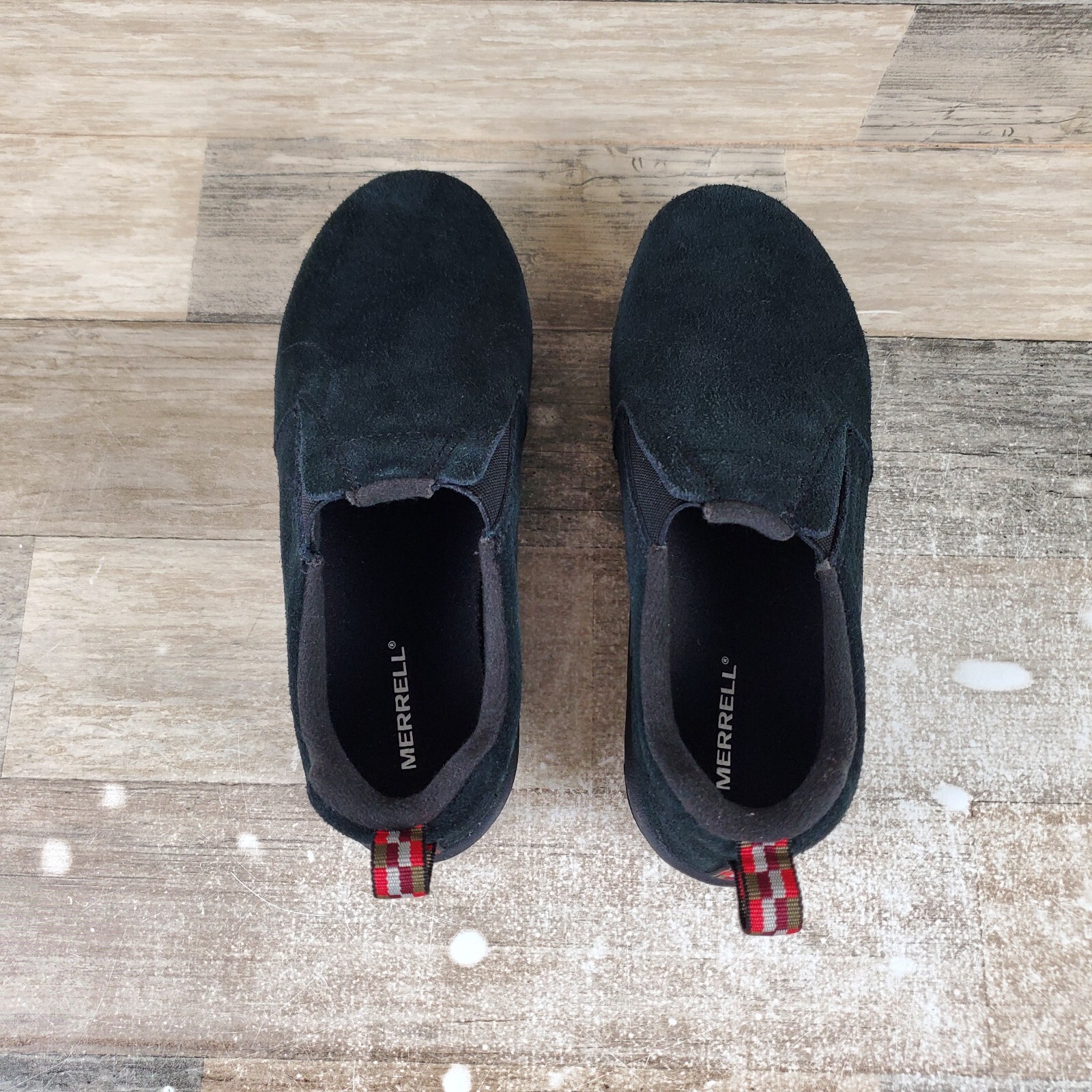 Scarpe da bambino Merrell Jungle Moc taglia 3 5 M nere sneakers basse impermeabili slip on