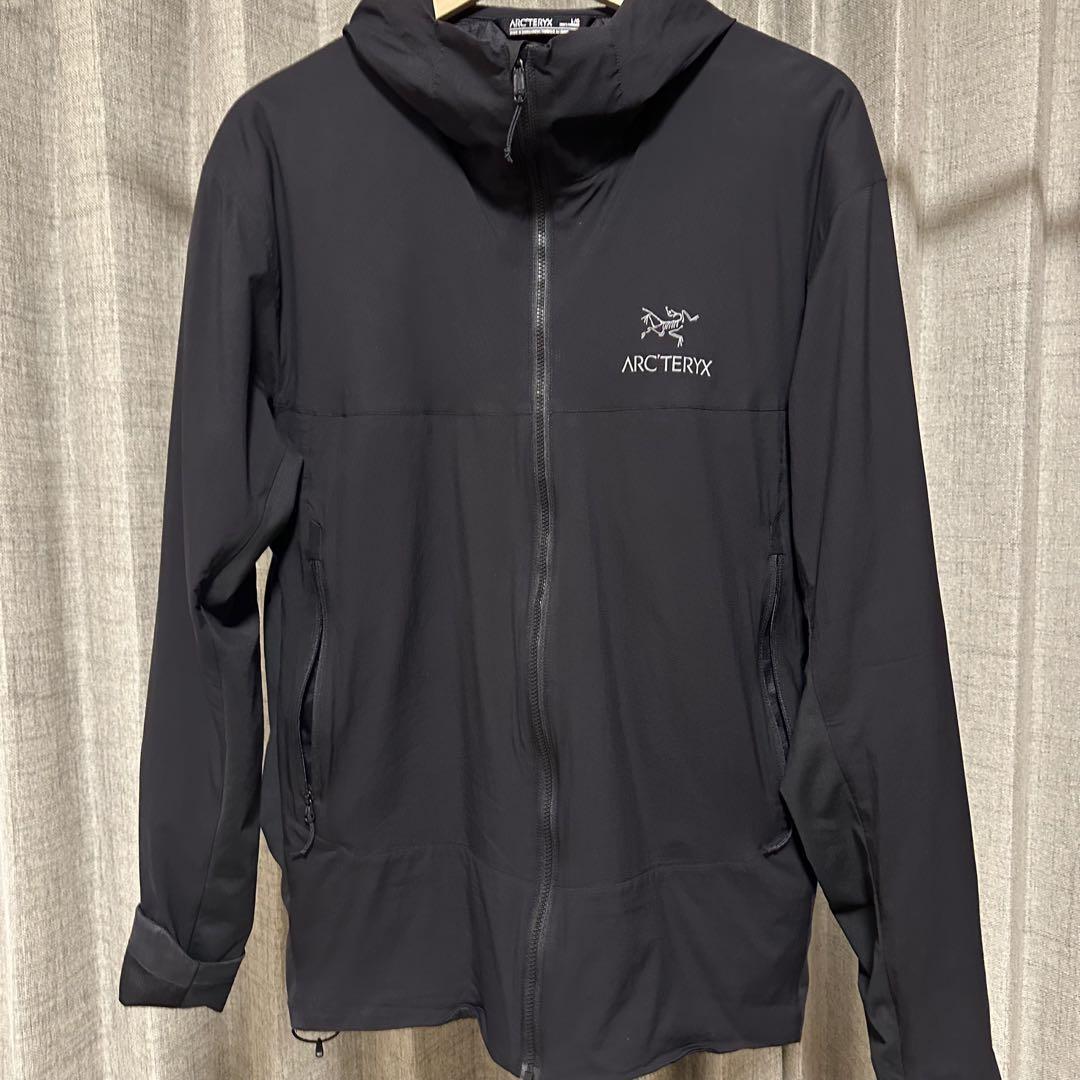 ARC'TERYX Alpha Atom SL Felpa con Cappuccio Giacca di Nylon L Nero