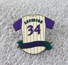 MLB ARIZONA Diamond backs~ CHASE ANDERSON #34 Jersey RETIRED PIN~FREE SHIPPING!