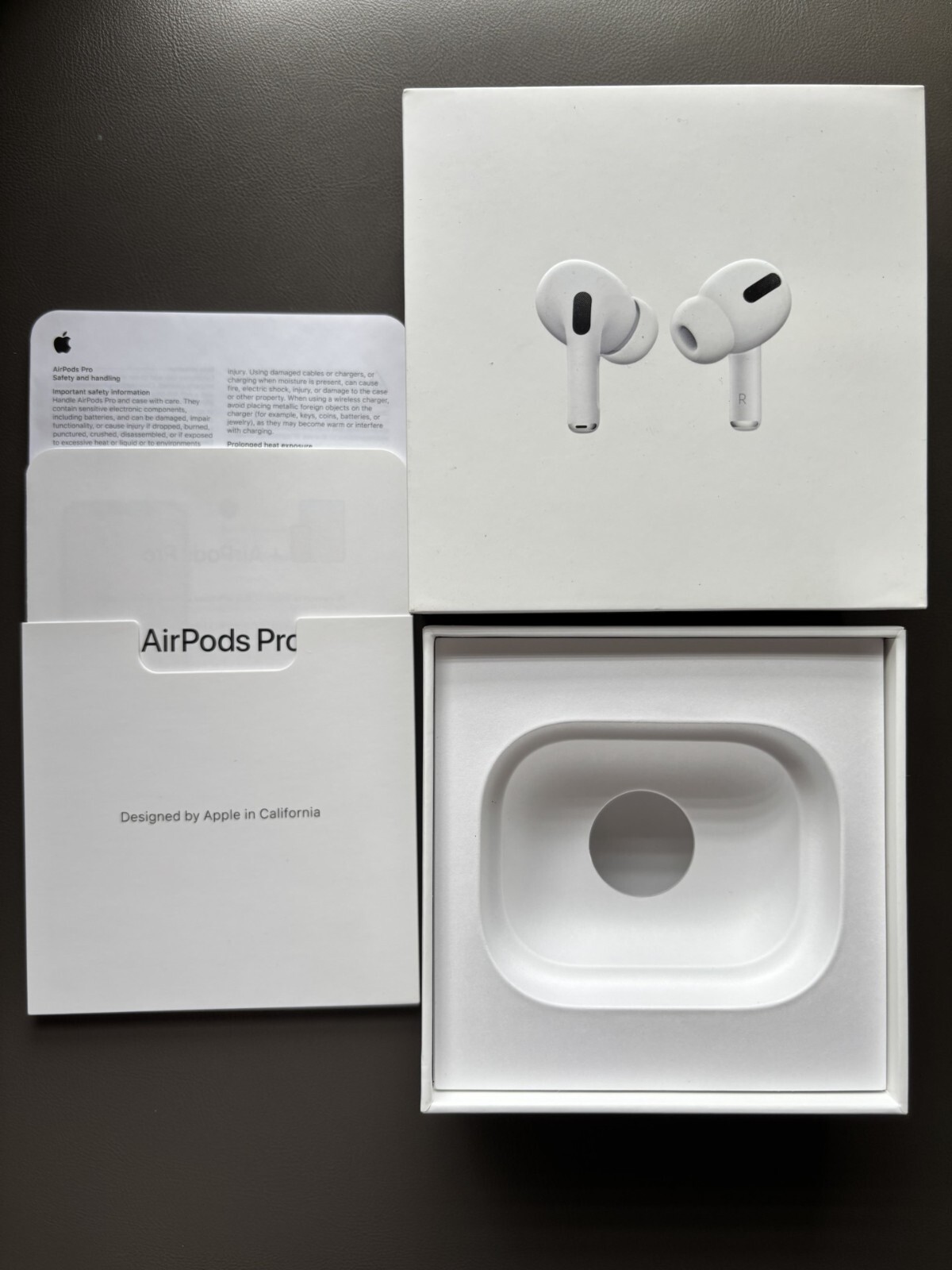 Apple AirPods Pro Wireless Charging Case Empty Box A2083 A2084 A2190-image