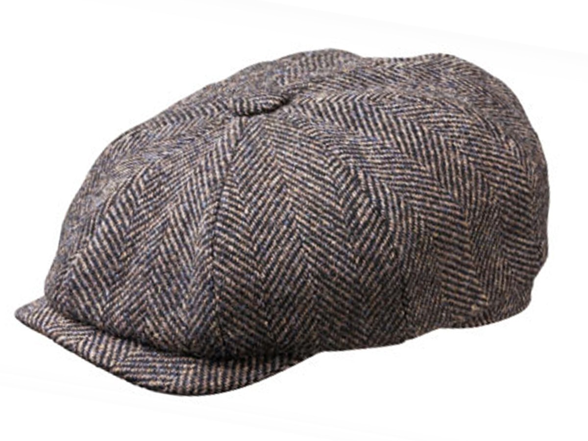 Olney Urban Harris Tweed Newsboy Cap