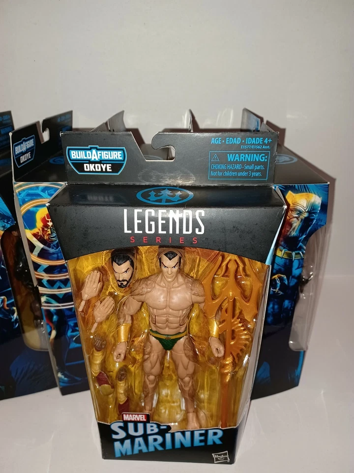 Marvel Legends, Pantera Negra, Okoye BAF Wave, Juego Completo de 6 Figuras Nuevo en Caja Foto 2 de 4