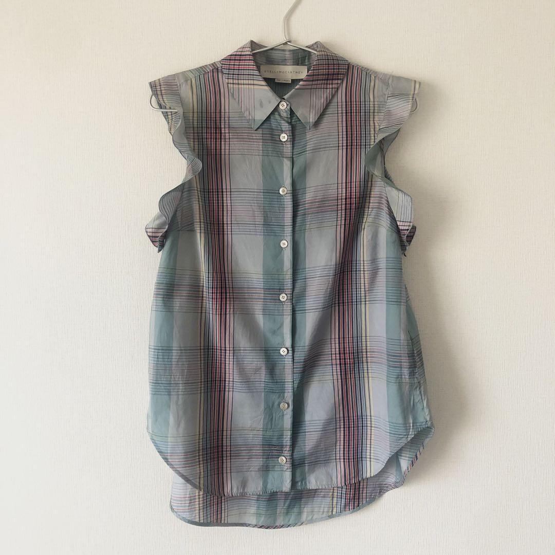 Stella McCartney Blue Check Blouse | eBay - トップス