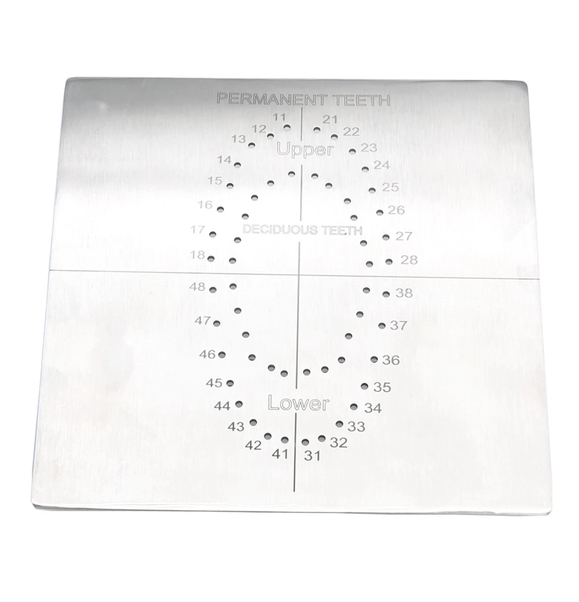 Waldent Rubber Dam Template Sheet (16/140)