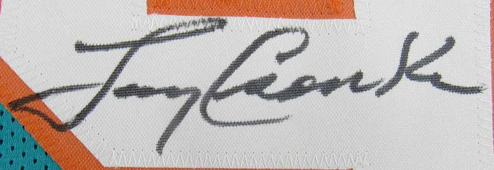 拉里·克森卡签名亲笔签名复制品海豚队球衣 PSA/DNA — 第 3/4 张图片