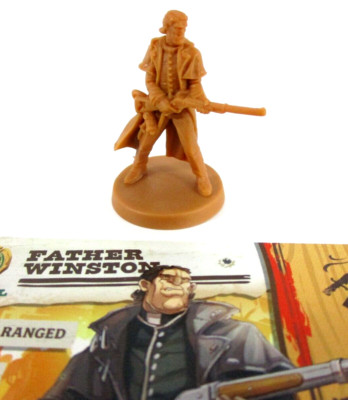 ZOMBICIDE: UNDEAD OR ALIVE Dead West FATHER WINSTON Mini & Card NEW!!