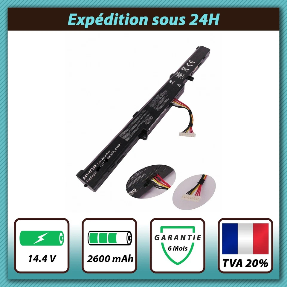 AKKU FÜR ASUS A41-X550E R751L 14.4V 2600MAH - Bild 2 von 2