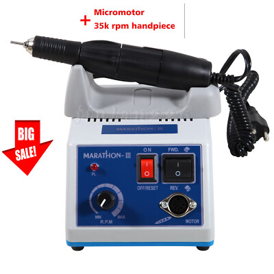 USA Marathon Polishing Unit Electric Dental Lab 35K RPM Micromotor Handpiece