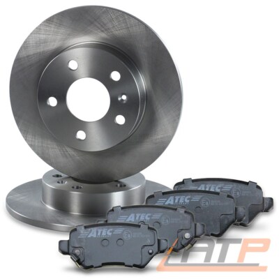 BREMSSCHEIBEN VOLL Ø264 + BREMSBELÄGE HINTEN FÜR OPEL ASTRA H COMBO C AB 01