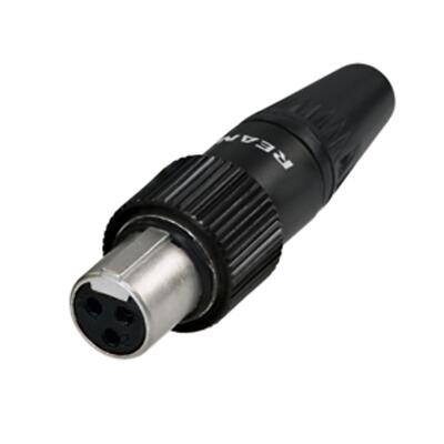 REAN 3 Pin RT3FCT-B Winzige XLR Stecker. Verriegelung Schraube Buchse TA3 Stil