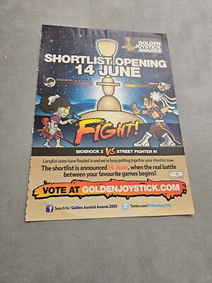 TPEEP287 MAGAZINE ADVERT 11X8'' 28TH ANNUAL GOLDEN JOYSTICK AWARDS 