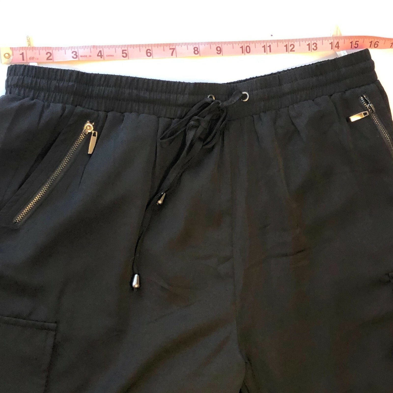 B.P. Collection Black drawstring cargo joggers zi… - image 10