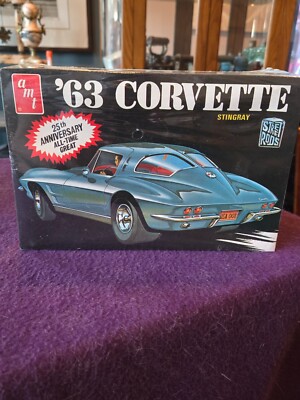 AMT 1963 CORVETTE STINGRAY STREET RODS MODEL KIT #A163 NEW AND SEALED FROM 1988