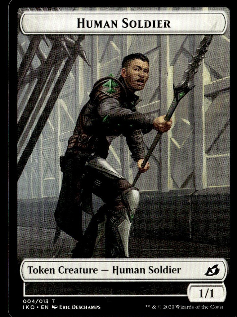 2020 Ikoria Lair of Behemoths Common Human Soldier Token #4 MTG