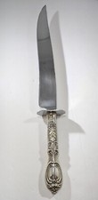 Frank M. Whiting Victoria Florence Carving Knife, Sterling Silver Handle 13-7/8"