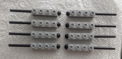 Lego Lot 8 Projectile Launchers 1 x 4 Spring Shooter  BLACK Darts 15301c01 15303