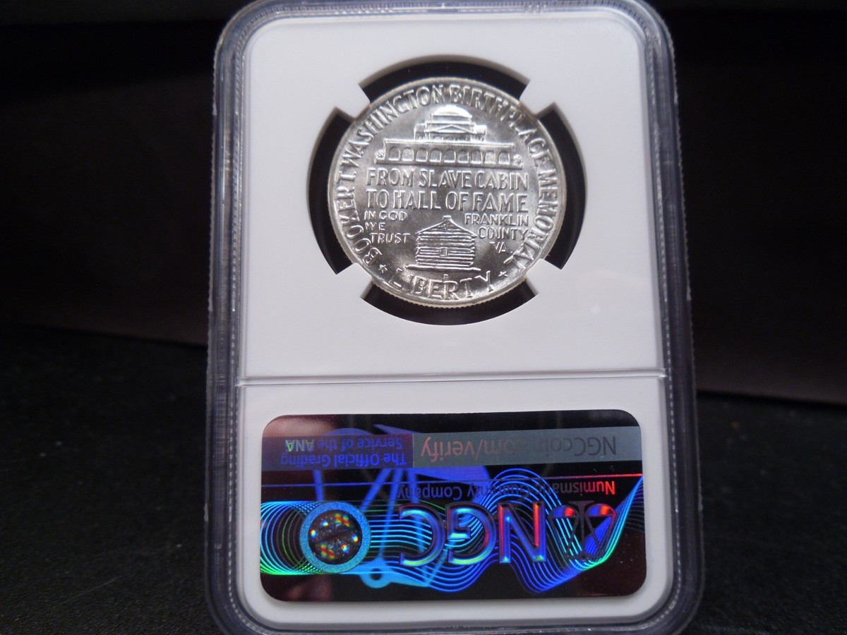 1948-D MS67 Booker T Washington Silver Commemorative NGC Certified