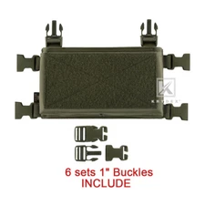 KRYDEX Front Placard Holder Micro Fight Chassis for Chest Rig Vest Ranger Green