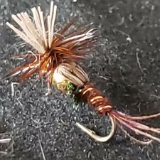 FLY FISHING FLIES BEAD HEAD PHEASANT TAIL EMERGER NYMPH # 20 FRONTIER FLY CO