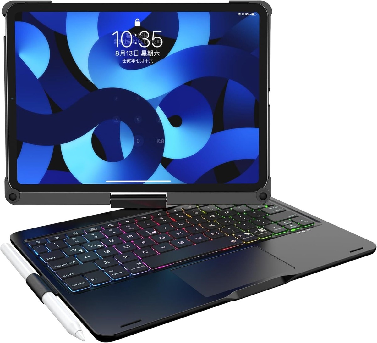 Smart 360 Rotate Touchpad Keyboard Case For iPad 7/8/9/10th Gen Pro 11