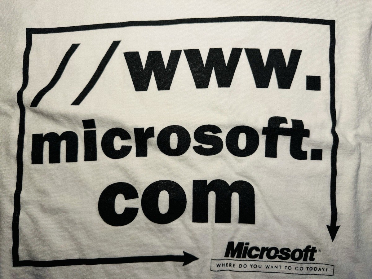 RARE Vintage Microsoft Windows T Shirt Size X-Large XL Promo | eBay