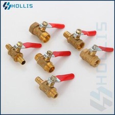 Brass Ball Valve Female Male Thread Brass Valve Hose Barb Inline Shut-off Tap