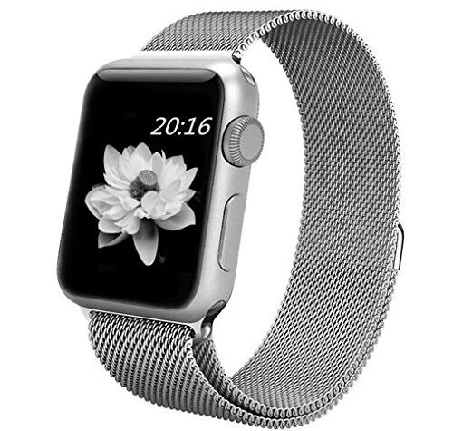 TOP4CUS iWatch Strap Band Double Electroplated Milanese Loop for Version 1 or 2 or 3