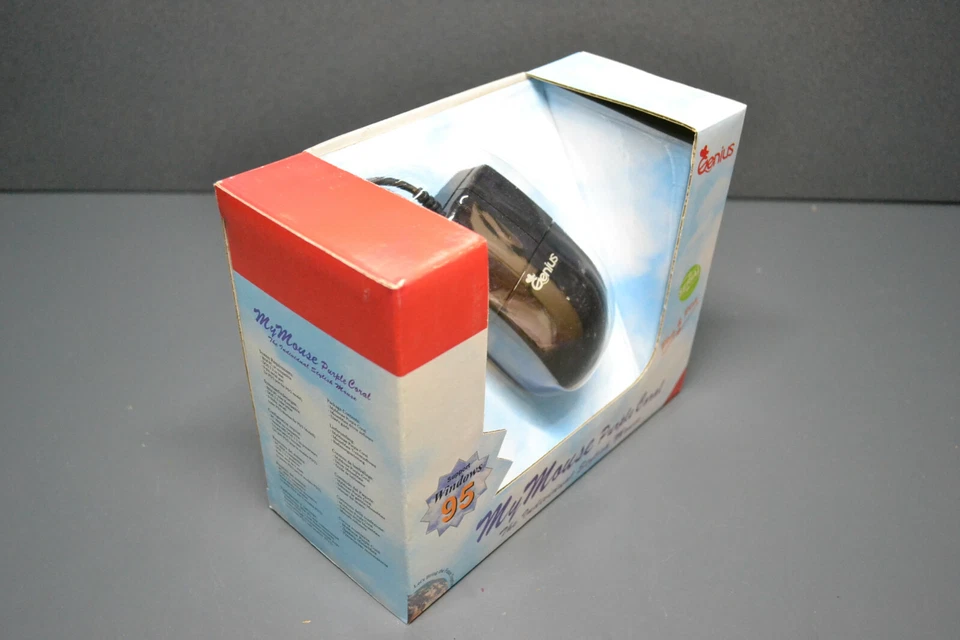 Vintage new Genius Mymouse Purple Coral serial mouse for windows 3.1 95 NT - Image 2 of 4