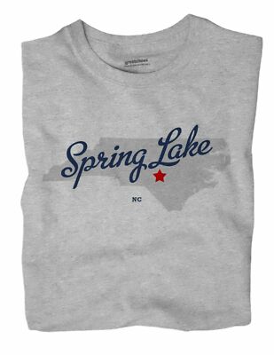 Spring Lake North Carolina NC T-Shirt MAP