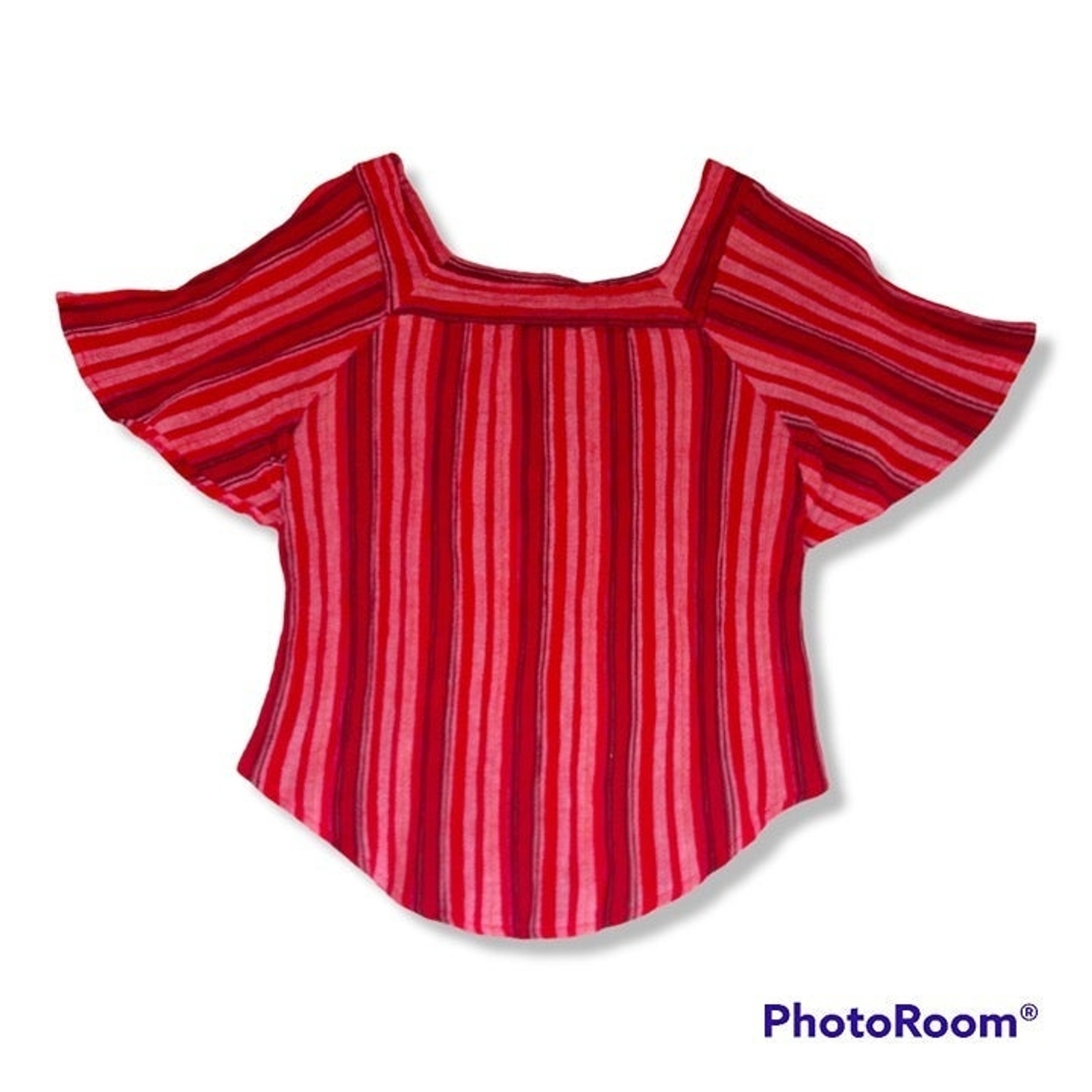 Universal Thread Striped Peasant Top -Medium-Ange… - image 1