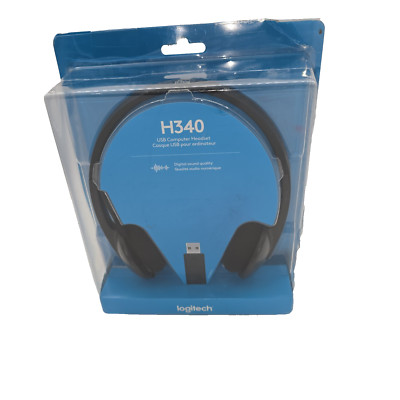 Logitech H340 USB (New in box) Computer Headset Noise Cancelling Mic