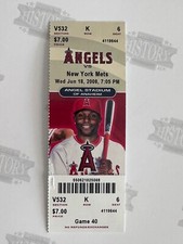 2008 New York Mets at LA Angels Ticket 6/18/08 Delgado Home Run