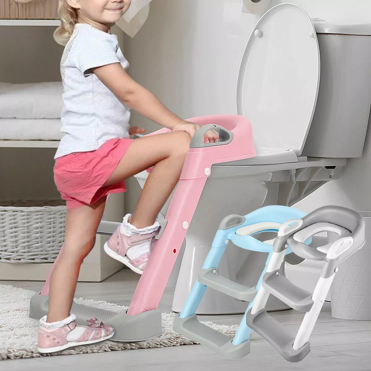 Potty Training seat Kids Toilet Training Seat with Step Ladder For Baby  Toddler