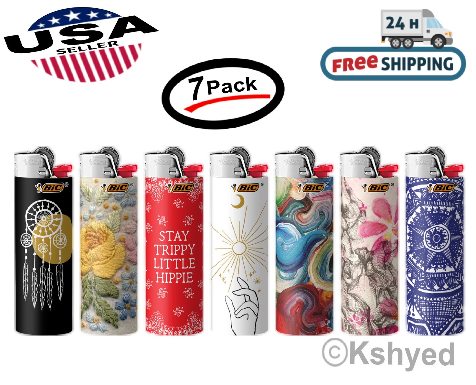S Set With Assorted Design (7 Pack)