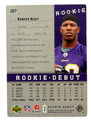 2006 Upper Deck Rookie Debut - #157 Barrick Nealy (RC) | eBay