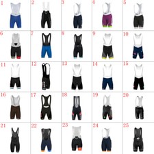 Pantalones cortos con tirantes para hombre de equipo de ciclismo Pantalones cortos de ciclismo Pantalones cortos de bicicleta BIBS