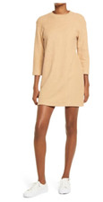 Reformation Womens Channing Sweater Dress Small Buff Beige. 100% Organic Cotton.