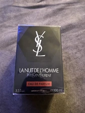 Yves Saint Laurent La Nuit De L'Homme 3.3 oz Eau De Parfum 100 ml Spray Men