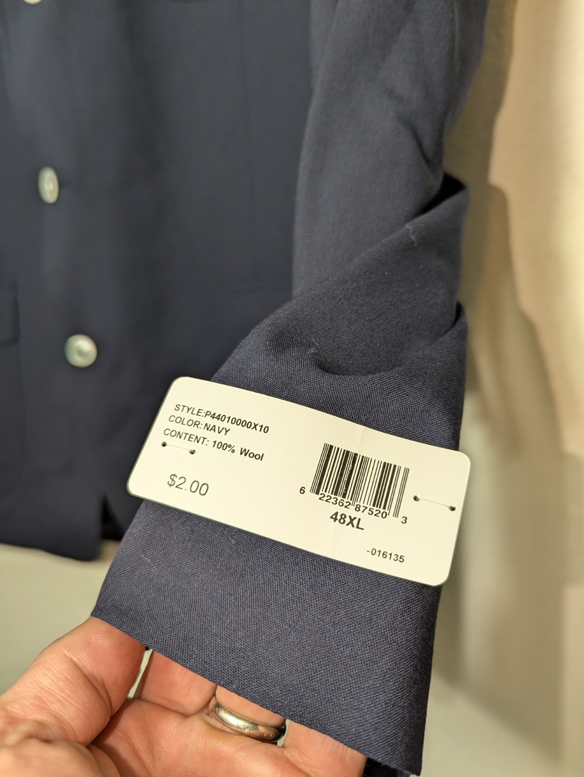 Polo Ralph Lauren Blazer Navy 100percent Wool Official 2008 USA Olympic Blazer 48 XL image 4