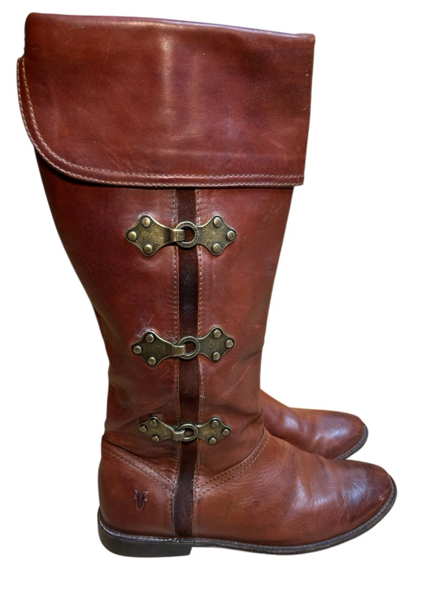 Frye Women\'s Paige Short Riding Boots are crafted from dark brown size 9B Frye Paige Short Riding Boot Sz 7.5M in Dark Brown - EUC | eBay main image 3